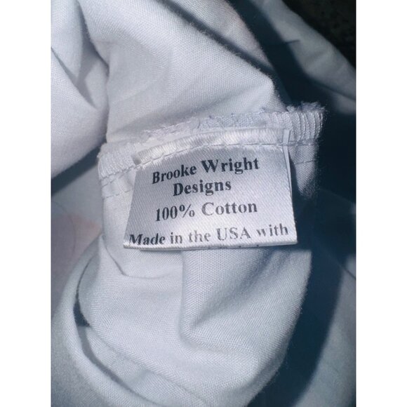 Brooke Wright Cotton Floral Print Apron Style Dress W/ Pockets M Artsy Resort - Picture 10 of 12